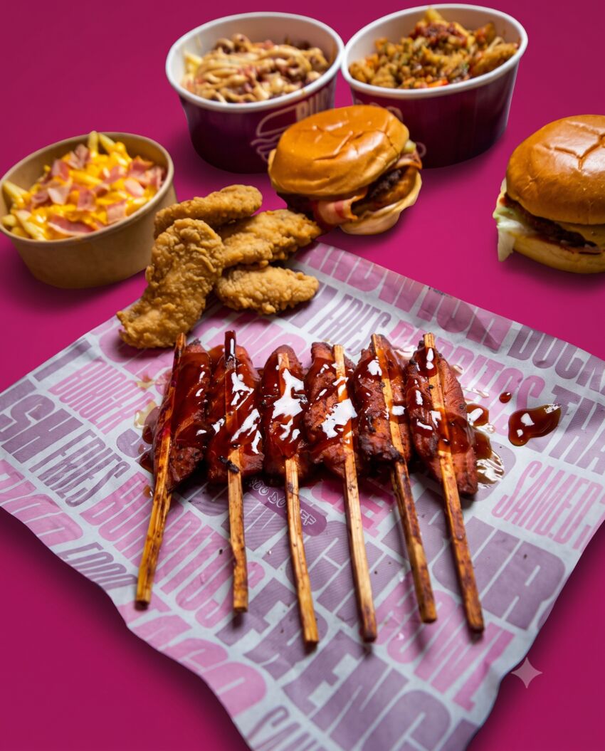 Brochettes glazées BBQ